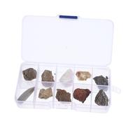 Hemobllo Kit Éducatif Minéraux et Roches pour Enseignement Scientifique Collection Diversifiée de Spécimens avec Descriptions Détaillées pour Classes et Centres d’Analyse Support