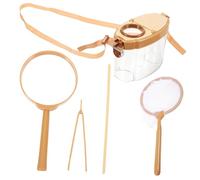 Hemobllo Kit Exploration Insectes pour Garçon Fille avec Boîte Loupe Grossissante Éducatif Extérieur pour Observer et Insectes Set et Facile à Utiliser