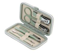 Hemobllo Kit Manucure Pédicure Multifonction 7 Pièces Taille Moyenne En Acier Inoxydable Vert Matcha, Accessoires Pour Ongles Et Pieds, Portable Et Léger, Pour Usage Domestique