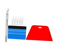 Hemobllo Kit Outils Pose Film Teinté Voiture Ergonomique pour Covering Vinyle et Découpe Raclette et Lames Incluses Adapté Types de Films