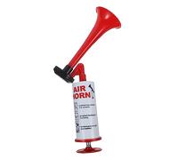 Hemobllo Klaxon à Air Manuel Rouge pour Événements Football Trompette Supporteur Légère et Facile à Utiliser pour Encourager Fans Au Stade