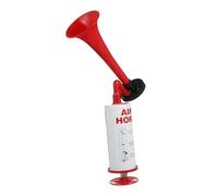 Hemobllo Klaxon Air Manuel Rouge Trompette Acclamante pour Événements Accessoires de Jeu et Fête Fort et Design Portable Dimensions Plastique et