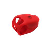 Hemobllo Klaxon Électrique de Vélo 50017, 6 Modes Voix, Silicone | Résistant à Pluie, Son Clair et Puissant, Anneau Silicone Inclus, pour Route et Vélo, Rouge