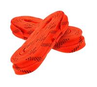 Hemobllo Lacets Cirés Plats pour Hockey Glace Lacets Résistants pour Patins Accessoires Orange Durables et Antidérapants