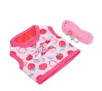 Hemobllo Laisse de Harnais Décorative en Polyester pour Petits Animaux comme Lapin et Rongeurs, Légère et Flexible, pour Promenade en Intérieur et Extérieur