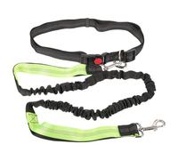 Hemobllo Laisse Mains Non Attachées pour Chien Robuste et Réfléchissante, Sangle Élastique en Tissu Polyester, Taille Réglable Medium, pour Course et Promenade en Extérieur, Adaptée