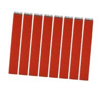 Hemobllo Lames de Microblading pour Sourcils 50 Pièces Tête Plate Acier Inoxydable Rouge Femmes Maquillage Professionnel Fournitures de Tatouage