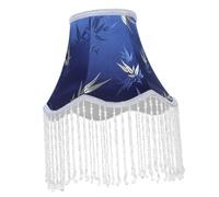 Hemobllo Lampadaire Abat Jour Élégant avec Franges Décoratives pour Lampe de Table Abat Jour Style Européen Finition pour Salon et Chambre Bleu avec Cristaux Facile à Installer