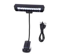 Hemobllo Lampe à Clip LED pour Pupitre de Musique avec Protection des Yeux Lumière Réglable Économe Lampe de Lecture Portable à Piles pour Bureau et Nuit