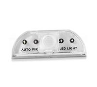 Hemobllo Lampe à Détecteur De Mouvement 4 Led Pour Serrure De Porte, Capteur Infrarouge Veille Diurne, Éclairage Pour Tiroirs Et Boîte à Voiture