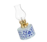 Hemobllo Lampe À Pétrole en Céramique Lampe Tempête Lanterne Tempête Lanternes Lampes À Huile Décoratives D'Extérieur pour Usage Intérieur Lanterne À Huile Lampe À Pétrole De