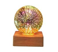 Hemobllo Lampe de Chevet Décorative LED Multicolore Veilleuse Romantique à Projection Étoiles Petite Lampe D’Ambiance Intérieure pour Déco Noël Fêtes et Anniversaires Éclairage