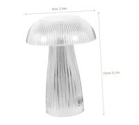 Hemobllo Lampe de Chevet Transparent LED Forme Méduse et Champignon Lampe de Table Petite Veilleuse Ambiance Douce pour Chambre