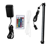 Hemobllo Lampe LED Aquarium Étanche RGB Télécommandée Lumière Bulle Submersible pour Aquarium Éclairage Durable et Haute Luminosité pour Poissons et Plantes