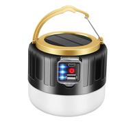 Hemobllo Lampe Solaire Camping Rechargeable Étanche avec Télécommande Modes Sos USB Chargeur Portable pour Randonnée Urgence Tente Outdoor