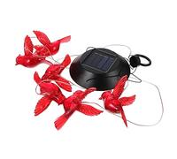 Hemobllo Lampe Solaire Extérieure LED à Vent Décorative Solaire Petite Lampe Oiseau pour Jardin Terrasse Éclairage Suspendu Multifonction pour Porche et Cour