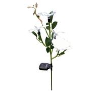 Hemobllo Lampe Solaire LED Extérieure de Rose Changement de Couleur, Étanche, Batterie Rechargeable 120ma, pour Chemins et Escaliers de Jardin