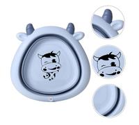 Hemobllo Lavabo Pliable Pour Bébé Motif Cartoon Bleu Clair, Bassine Plastique Portable Légère, Pour Maison Et Voyage, Usage Garçon Et Filles En Âge, Design Compact Et Pratique