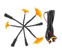 Hemobllo LED Car Warning Lights Set Compact Plastic Housing Bright Safety Illumination For Trucks Forklifts And Engineering Vehicles