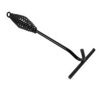 Hemobllo Lève-Couvercle en Fonte 43 CM Poignée Spirale pour Cuisson Extérieure Crochet pour Feu de Camp Outil Cuisine Polyvalent Compatible Fours Hollandais et Cocottes en Fonte