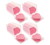 Hemobllo Lingettes Cœur Coton Pour Ongles Disques Démaquillants Non Pelucheux Pour Dissolvant Colle Nettoyant Ongles Jetable Boîtes