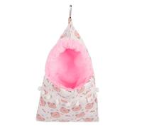 Hemobllo Lit Suspendu pour Hamster Et Cochon D’Inde, Hamac Épaissi en Fausse Fourrure, Petit Modèle Blanc, Maison Cocon D’Hiver pour Petits Animaux, Rongeurs Et Furets