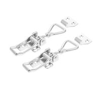 Hemobllo Loquet de Trappe Bateau Pratique et Facile à Installer en Acier Inoxydable Argenté 2 Pièces Adapté aux Écluses de Portail pour Yachts et Bateaux