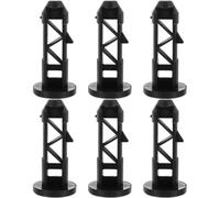 Hemobllo Loquets en Plastique et Installation Facile Lot de 6 Accessoires Pratiques Fixation en Nylon, Compatible Large pour Couvercle de Poubelle Extérieur
