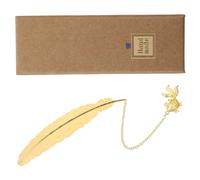 Hemobllo Lot de 1 set de Marque-Page Unique en Métal Doré Pendentif Poisson Rouge Design Naturel Ajouré Livré en Coffret Présent Élégant Souvenir Culturel Léger et Compact pour Amateurs