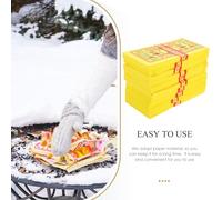 Hemobllo Lot de 10 Carnets de Papier-Monnaie pour Funérailles 350 Feuilles d'Argenté des Ancêtres en Papier Billets Fantômes pour Sacrifice et Rites Funéraires Papier de Sacrifice