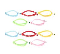 Hemobllo Lot de 10 Colliers Ajustables pour Chatons et Chats avec Clochette Audible, Motifs Lune et Étoiles Réfléchissants, Coloris Variés - Accessoires Sécurisés et Légers pour Usage
