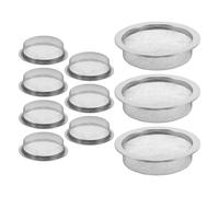 Hemobllo Lot de 10 Filtres pour Bocal de Moxibustion en Acier Inoxydable 55 CM Tamis à Poussière à Mailles Ultrafines Insert Filtrant Solide et Lavable pour Usage Domestique et