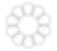 Hemobllo Lot de 10 Joints Toriques en Silicone 20X36X3 MM pour Bonde de Lavabo Bassin et Évier Rondelle d'Étanchéité pour Bouchon de Vidange Compatible Clapet à Pression Usage Salle de