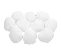 Hemobllo Lot de 10 Mini Toques de Chef Blanches en Tissu Doux, Taille Large, Accessoires Créatifs pour Poupées, Décoration Maison de Poupée et Costumes Petits Animaux, pour Loisirs