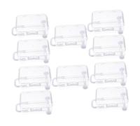 Hemobllo Lot de 10 Mini Valises Blanches en Plastique pour Présents, Boîte à Dragées Compartiments, Coffret Présent Portable pour Mariage, Enterrement de Vie de Jeune Fille et Fête