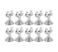 Hemobllo Lot de 10 Pinces pour Étiquettes de Table en Métal Argenté U-Forme Petite Taille Porte-Noms Multifonction pour Pâtisserie Supermarché et Bureau Support Solide pour Affichage