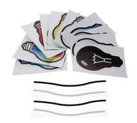 Hemobllo Lot de 10 Set de Autocollants Ampoule de Noël Repositionnables pour Voiture Décorations Extérieures Étanches aux Couleurs Vives 2 Fils Noirs et 2 Fils Blancs pour Décoration