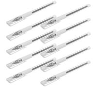 Hemobllo Lot de 10 Stylos Marqueurs Waterproof Noirs pour Tatouages et Sourcils Stylo de Positionnement Précis à Pointe Fine Portable et Multifonction pour Maquillage et Marquage Cutané