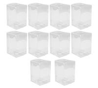 Hemobllo Lot de 10 Vitrines Transparentes Pliables en Plastique Rigide 15 X 10 X 10 CM - Boîtes de Présentation et Rangement pour Figurines Statues et Objets de Collection - Protection