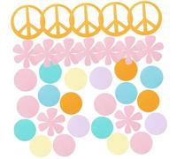 Hemobllo Lot de 100 Confettis Papier Arc-en-Ciel Amour Décoration Table Mariage et Anniversaire Dispersion Festive sans Odeur Carton Sûr pour Shower et Fête Thème Paix