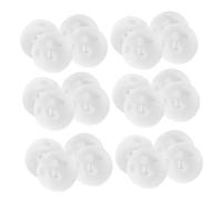 Hemobllo Lot De 100 Hochets En Plastique Pour Poupée À Couiner Clochettes Pour Bébé Hochets Blancs