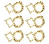 Hemobllo Lot de 12 Cadres Photo en Résine Vintage Baroque 6 Ovales Grands et 6 Rectangulaires Moyens Couleur Dorée pour Décoration Murale et Art de Scrapbooking Accessoires DIY