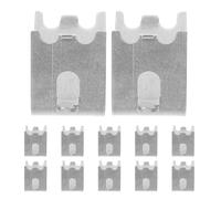 Hemobllo Lot de 12 Clips de Support pour Étagères de Réfrigérateur et Congélateur en Acier Inoxydable 15 MM Fixation Robuste pour Rails D’Étagère Pince Métallique pour Usage Domestique