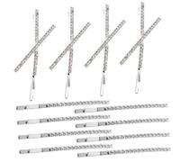 Hemobllo Lot De 12 Pinces à Cheveux En Métal Et Strass Petites Épingles à Cheveux Décoratives Pour Femmes Pour Frange Accessoires Élégants Pour Coiffure Au Quotidien