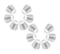 Hemobllo Lot de 12 Pinces à Cheveux pour Queue de Cheval, Accessoires Coiffure pour Cheveux Épais, Manchettes Décoratives Argentées, Maintien Ferme, Petites Pinces Élégantes pour Usage