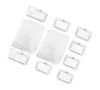 Hemobllo Lot de 12 Règles Multifonctions en Plastique pour Lettrage Précis, Modèles de Lettres et Gabarits D’adressage, Outils de Dessin de Lignes Parallèles pour Écriture sur Papier