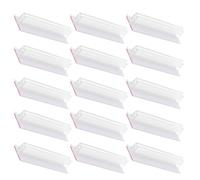Hemobllo Lot de 15 Pinces Publicitaires en PVC Souple 76 X 25 X 16 CM Supports Auto-Adhésifs pour Affiches Porte-Étiquettes Polyvalents Adaptés Supermarchés Restaurants Bureaux