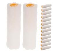 Hemobllo Lot De 15 Rouleaux De Peinture Pour Murs Kit De Pinceaux Mini Rouleau De Rechange Recharge En Vrac Rouleau De Peinture En Coton Blanc