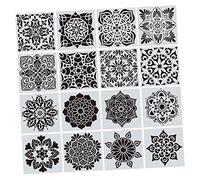 Hemobllo Lot De 16 Pochoirs De Dessin Règles Dessins Carrelage Peinture Points Géométrique Mur Enfants Creux Décoration D'Intérieur Animal De Compagnie