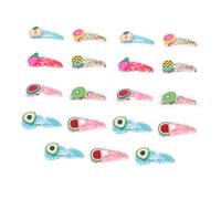 Hemobllo Lot De 19 Pinces à Cheveux Fruits Transparents Colorés 3-6 Cm Pour Garçon Et Filles Filles Accessoires Cheveux Sables Mouvants Usage Quotidien